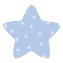 White and Blue Stars Design. Star Stickers