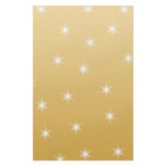 White and Gold Stars Design. Custom flyers