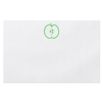 White and Green Apple Half. Personalized Flyer