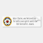 White And Green Luther Rose Bumper Sticker