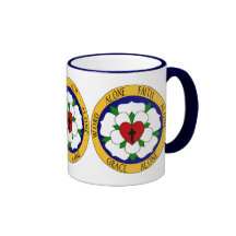 White And Green Luther Rose Mug