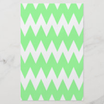 White and Green Zigzags. Custom Flyer