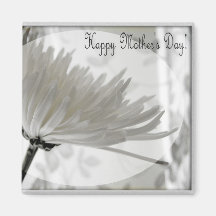 White and lace/ Happy Mother's Day Magnet