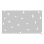 White and Light Grey Star Pattern. Business Cards