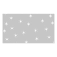 White and Light Grey Star Pattern. Business Cards
