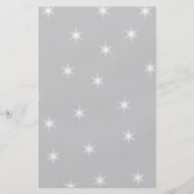 White and Light Grey Star Pattern. Full Color Flyer