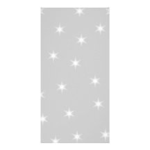 White and Light Grey Star Pattern. Personalised Photo Card