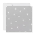White and Light Grey Stars Design. Custom invitations