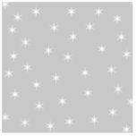 White and Light Grey Stars Design. Custom photo sculptures