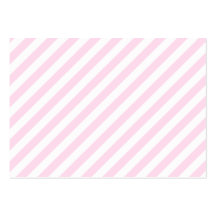 White and Light Pink Stripes. Business Card Template
