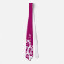 White and Magenta Neckties
