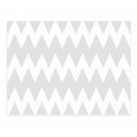 White and Pastel Gray Zigzags. postcards