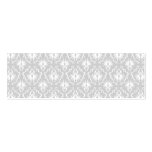 White and Pastel Grey Damask Design. Business Card