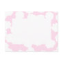 White and Pink Clouds Pattern. Post Card
