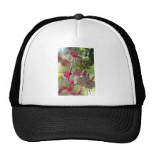 White And Pink Fuchsia flowers Trucker Hat