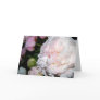 White and pink peonies greeting card