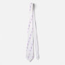 white and purple cross necktie