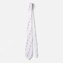white and purple cross necktie