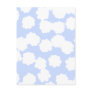 White and Sky Blue Clouds Pattern. Postcards