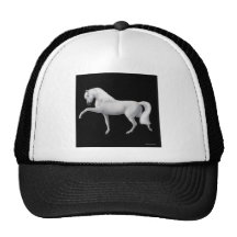 White Andalusian Horse Hat