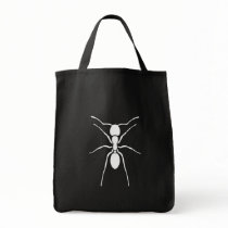 White Ant Print Custom Tote Bag