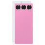 White Apple Outline. Custom Rack Card