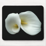 White Arum Lilies mousepads