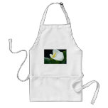 white Arum lily flowers Apron