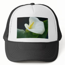 white Arum lily flowers Mesh Hats