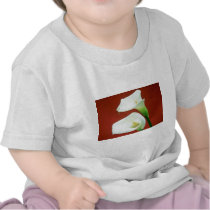 white Arum lily flowers T-shirts