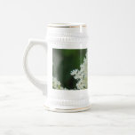 White Astilbe Flowers Beer Stein Coffee Mug