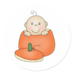 White Baby in Pumpkin