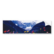 White Banff National Park, Lake Louise flowers Bumper Sticker