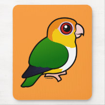 White-bellied Parrot Mouse Pad