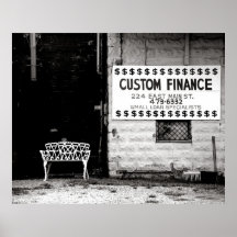 White Bench Print