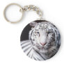 White Bengal Tiger Keychain