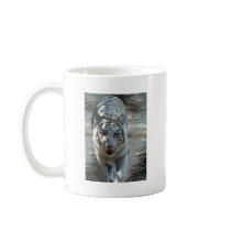 White Bengal Tiger Coffee Mugs