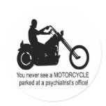 White Bike At Psychiatrists Office Stickers