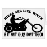 White Bikes R Like Wives cards