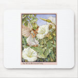 White Bindweed Fairy mousepads