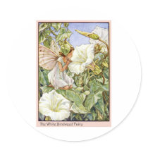 White Bindweed Fairy Stickers