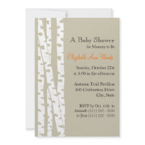 White Birch Tree/ Baby Shower Invitations