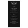 White & Black Chandelier Wedding Program