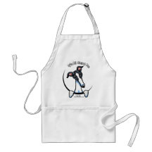White Black Greyhound IAAM Aprons