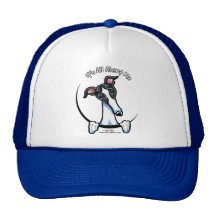 White Black Greyhound IAAM Trucker Hat