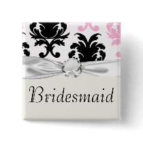 white black pink lovely bold damask
