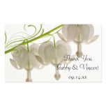 White Bleeding Hearts Wedding Thank You Stickers