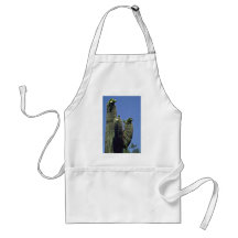 White Blooms On Saguaro Cactus flowers Apron