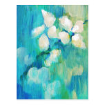White Blossoms Postcards