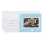 White & Blue Snowflake Wonderland Personalized Photo Card